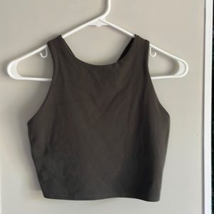 Athleta conscious crop small army green